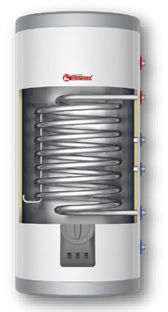 THERMEX IRP 300V Combi - водонагреватель комбинированный (бойлер косвенного нагрева), внутренний бак из нержавеющей стали, мощность теплообменника 24 кВт, объем 300 литров